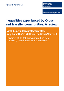 Inequalities Experienced by Gypsy and Traveller Communities: a Review