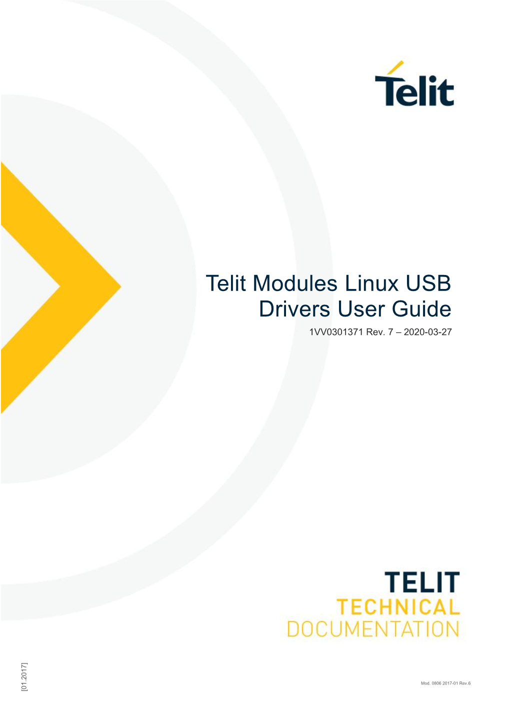 Telit Modules Linux USB Drivers User Guide 1VV0301371 Rev