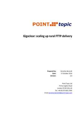 Gigaclear: Scaling up Rural FTTP Delivery