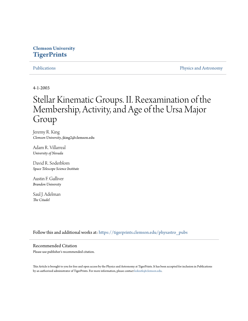 Stellar Kinematic Groups. II. Reexamination of the Membership, Activity, and Age of the Ursa Major Group Jeremy R