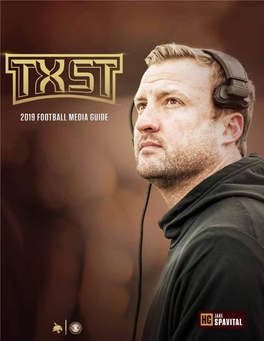 Texas State Football Media Guide Introduction Table of Contents