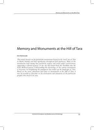 Memory and Monuments at the Hill of Tara