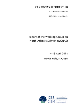 Report of the Working Group on North Atlantic Salmon (WGNAS)