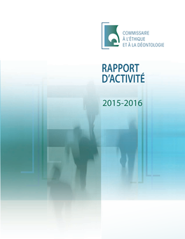Rapport D'activité 2015-2016