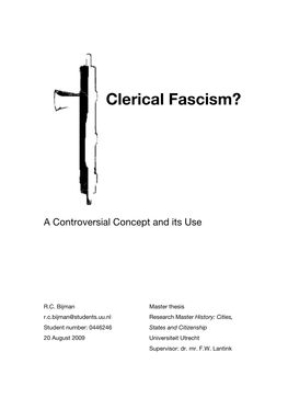Clerical Fascism?