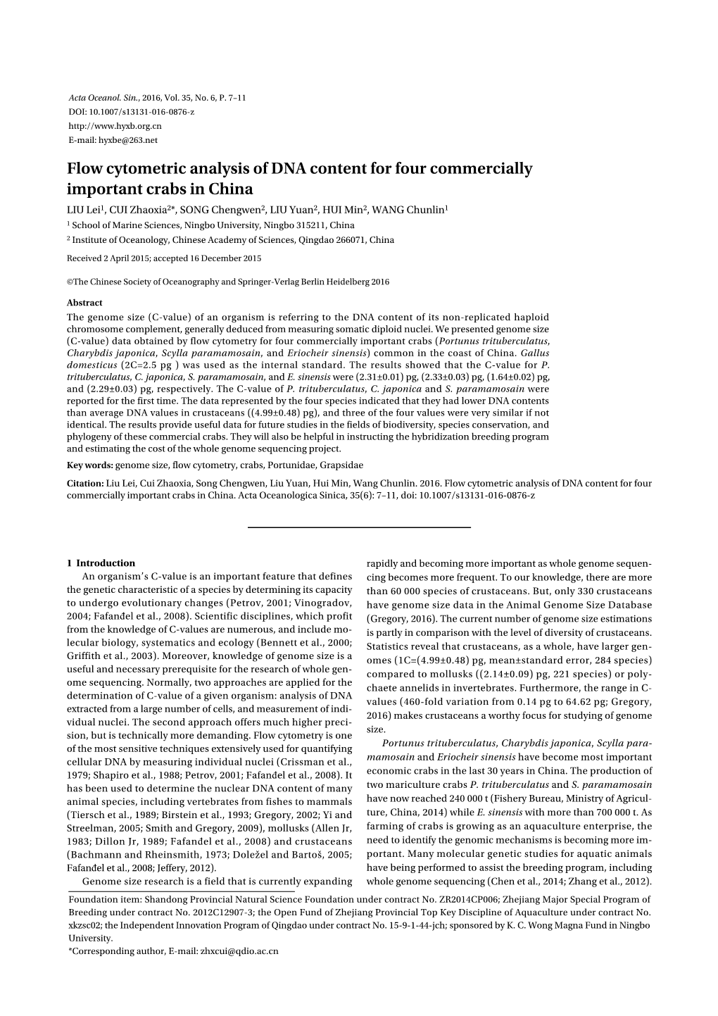 Flow Cytometric Analysis of DNA Content for Four Commercially