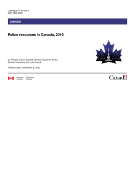 Police Resources in Canada, 2019