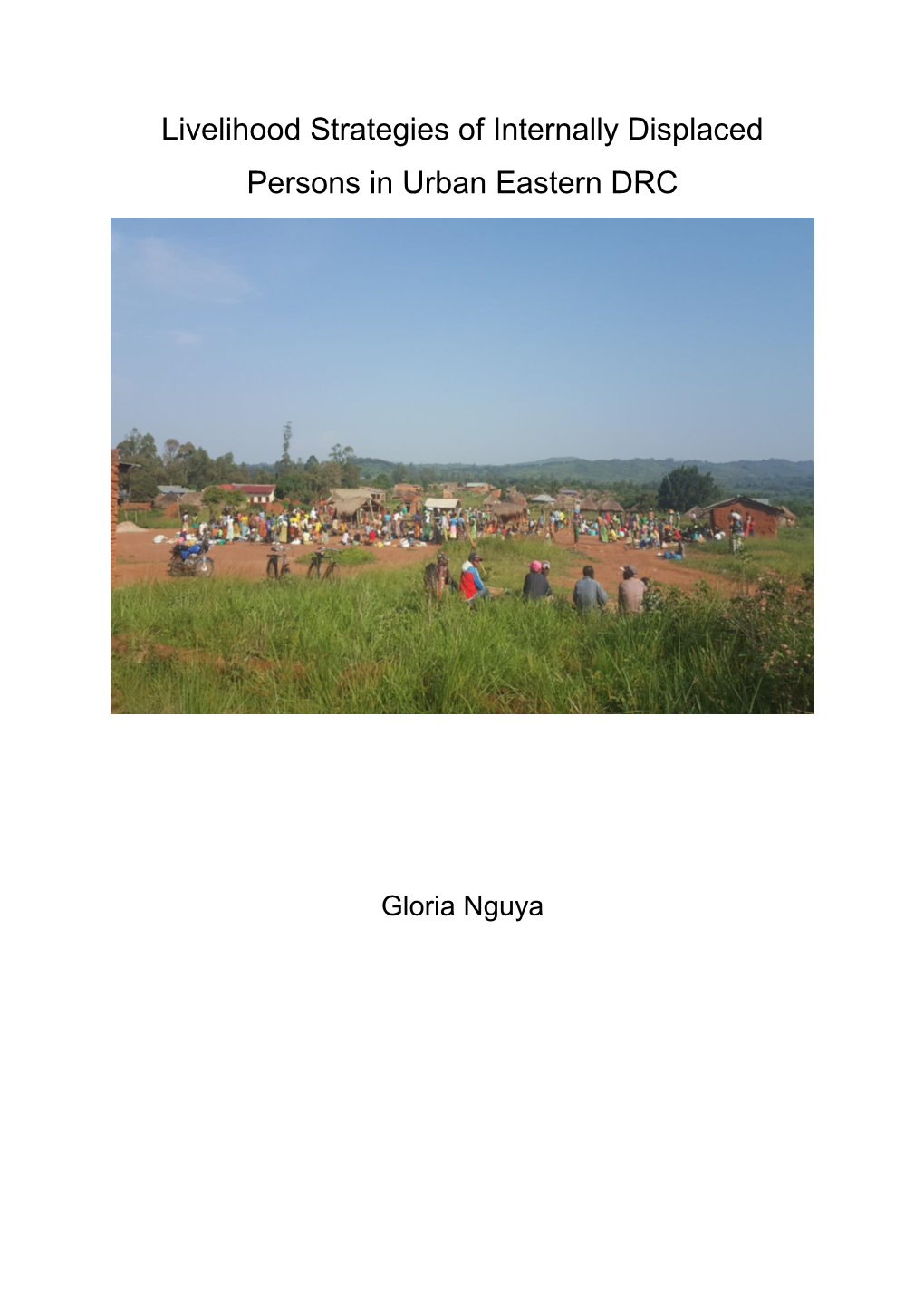 Livelihood Strategies of Internally Displaced Persons in Urban Eastern DRC
