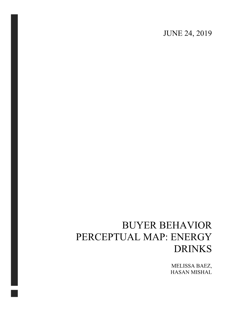 Buyer Behavior Perceptual Map: Energy Drinks
