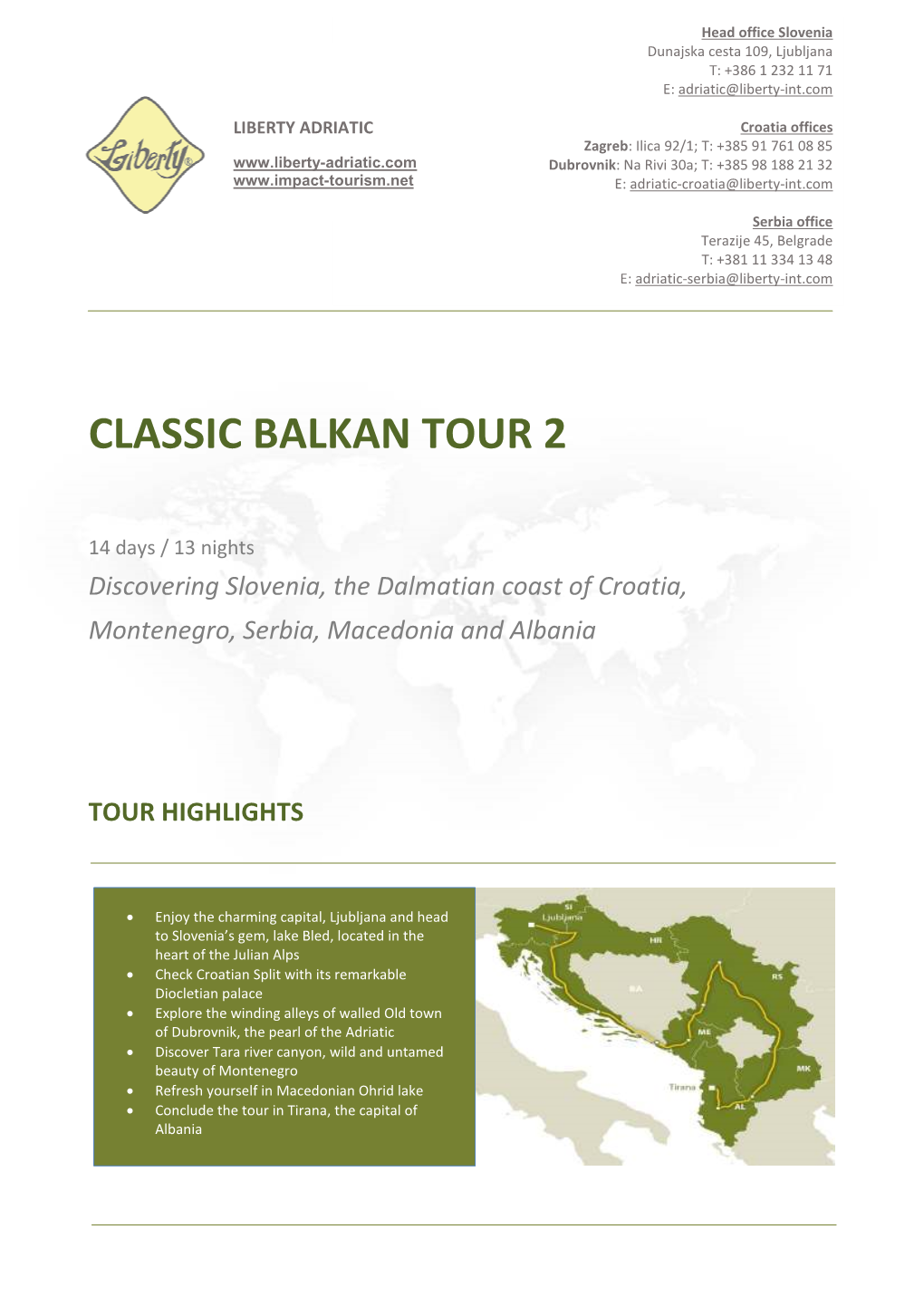 Classic Balkan Tour 2