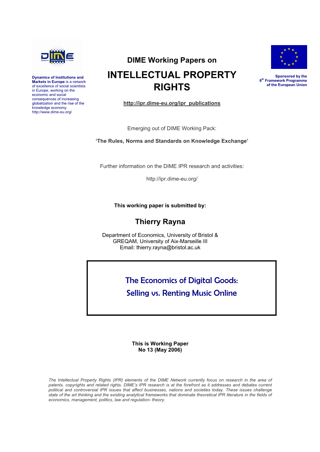 1.2 Durable Goods and Monopoly: the Coase Conjecture There Is an Abundant Literature in Economics Regarding the Question of Durable Goods