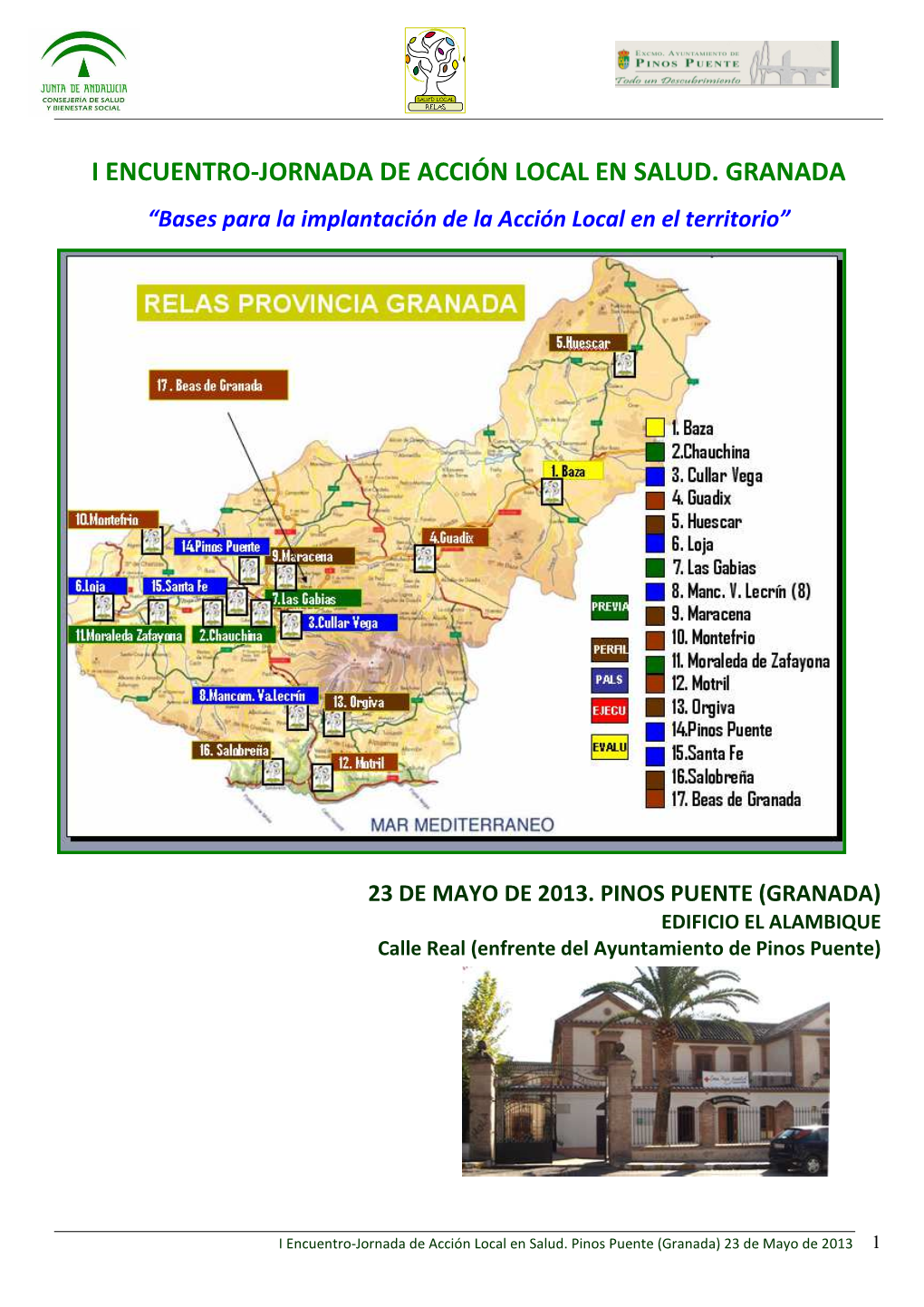 Programa I Encuentro ALS Granada