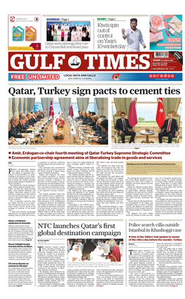 Qatar, Turkey Sign Pacts to Cement Ties