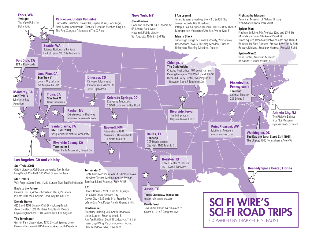 Sci Fi Wire's Sci-Fi Road Trips