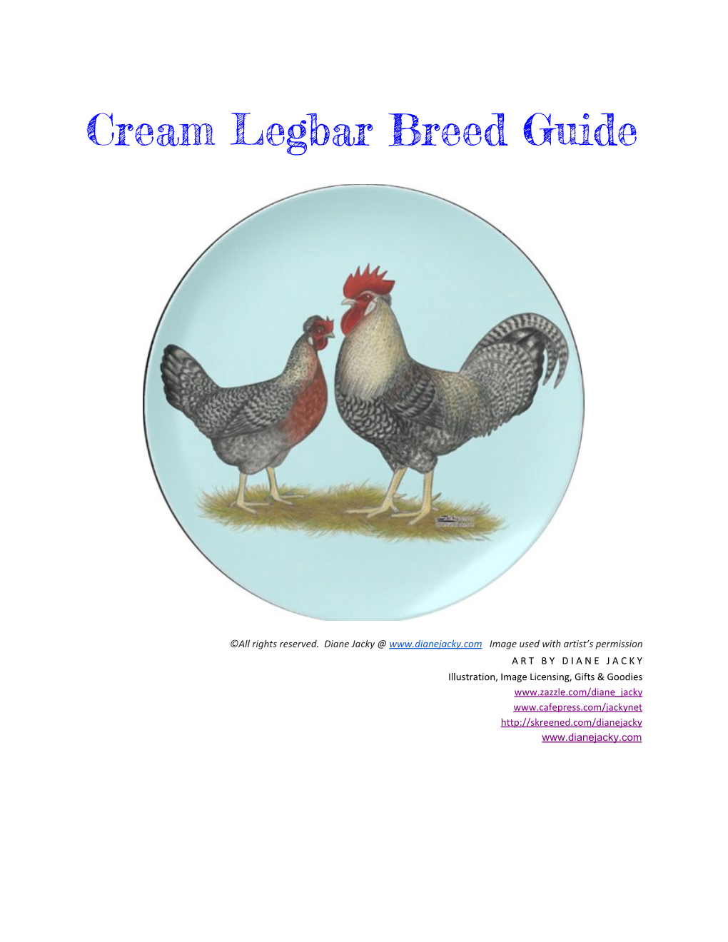 Cream Legbar Breed Guide