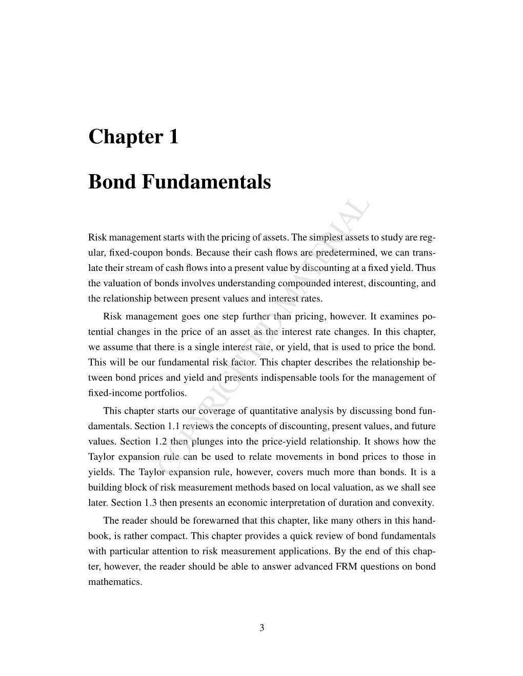 Chapter 1 Bond Fundamentals