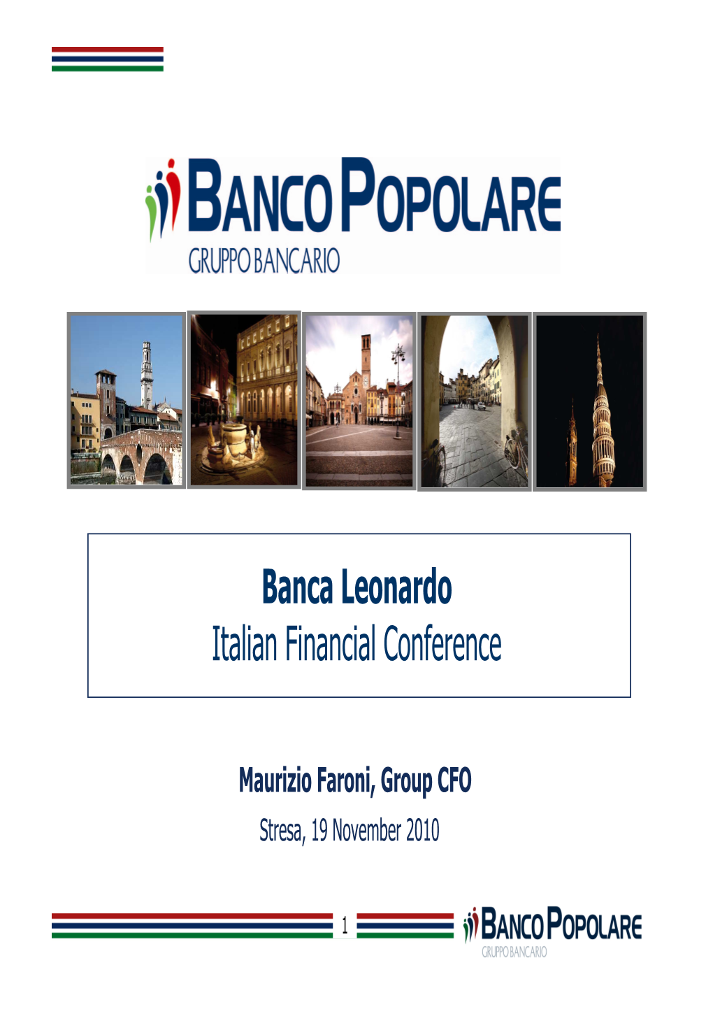 Banca Leonardo Italian Financial Conference -Stresa