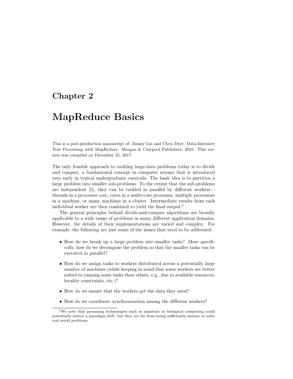 Mapreduce Basics