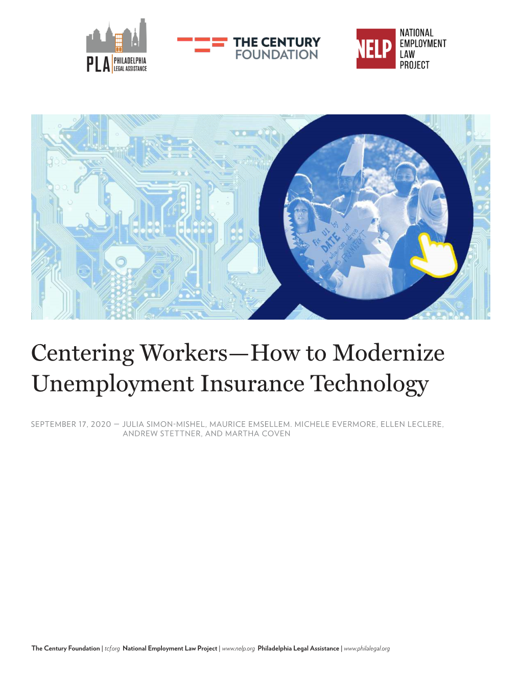 Centering Workers—How to Modernize Unemployment Insurance Technology