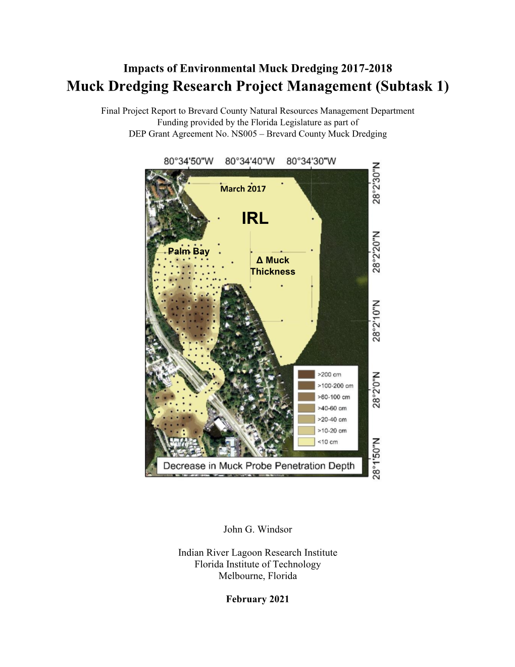 Muck Dredging Research Project Management (Subtask 1)