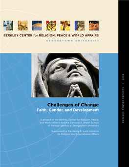 Challenges of Change Faith, Gender, and Development