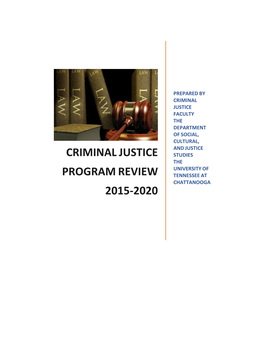 Criminal Justice Program Review 2015-2020