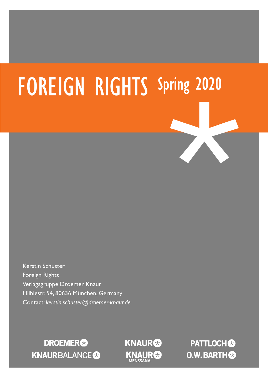 FOREIGN RIGHTS Spring 2020