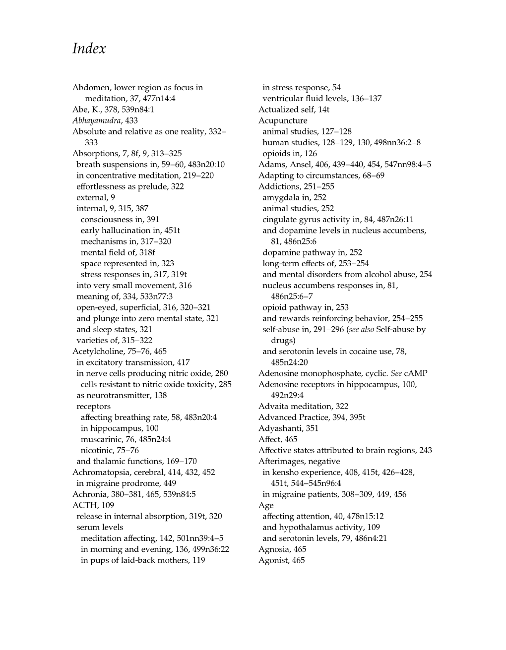 Abdomen, Lower Region As Focus in Meditation, 37, 477N14:4