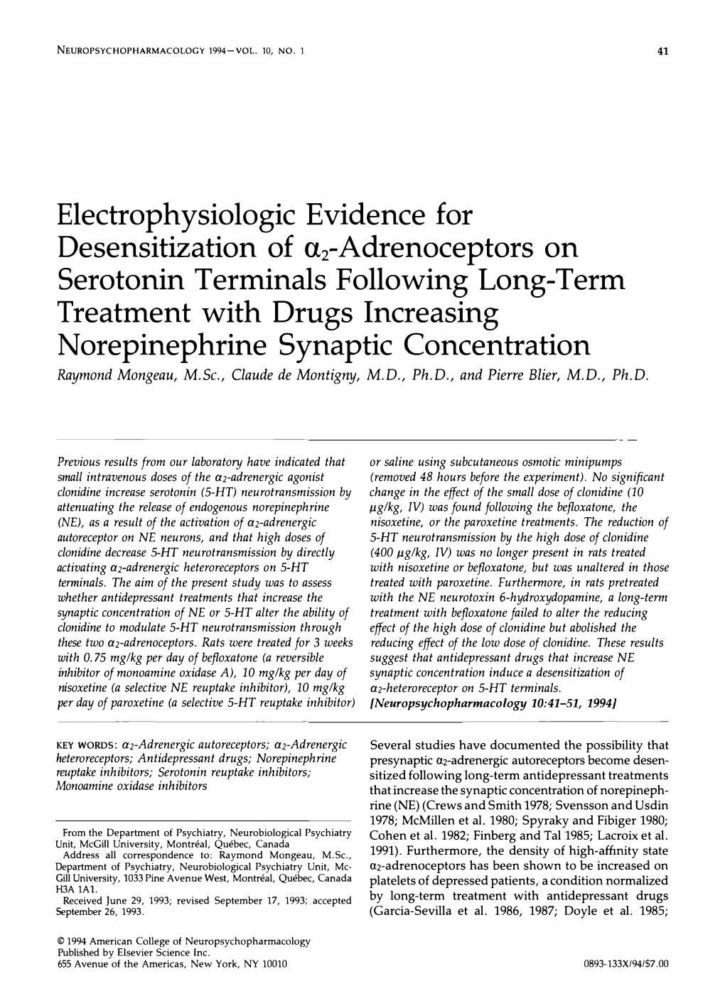 Electrophysiologic Evidence for Desensitization of U2