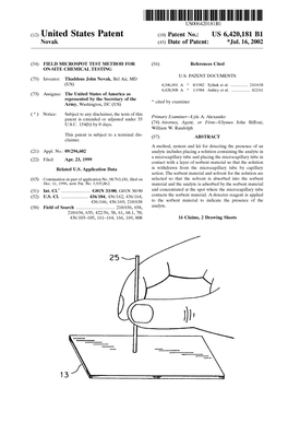 (12) United States Patent (10) Patent No.: US 6,420,181 B1 Novak (45) Date of Patent: *Jul