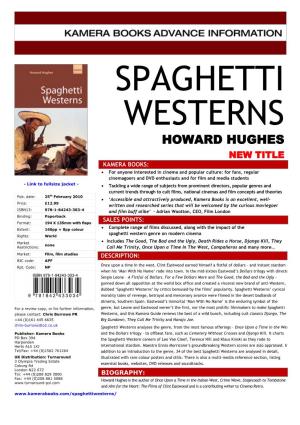 Spaghetti Westerns Howard Hughes New Title Kamera Books