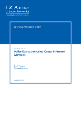 Policy Evaluation Using Causal Inference Methods