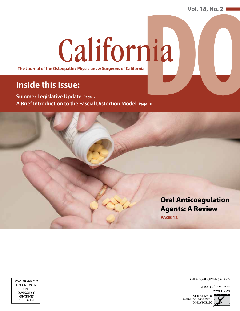 California the Journal of the Osteopathic Physicians & Surgeons of California