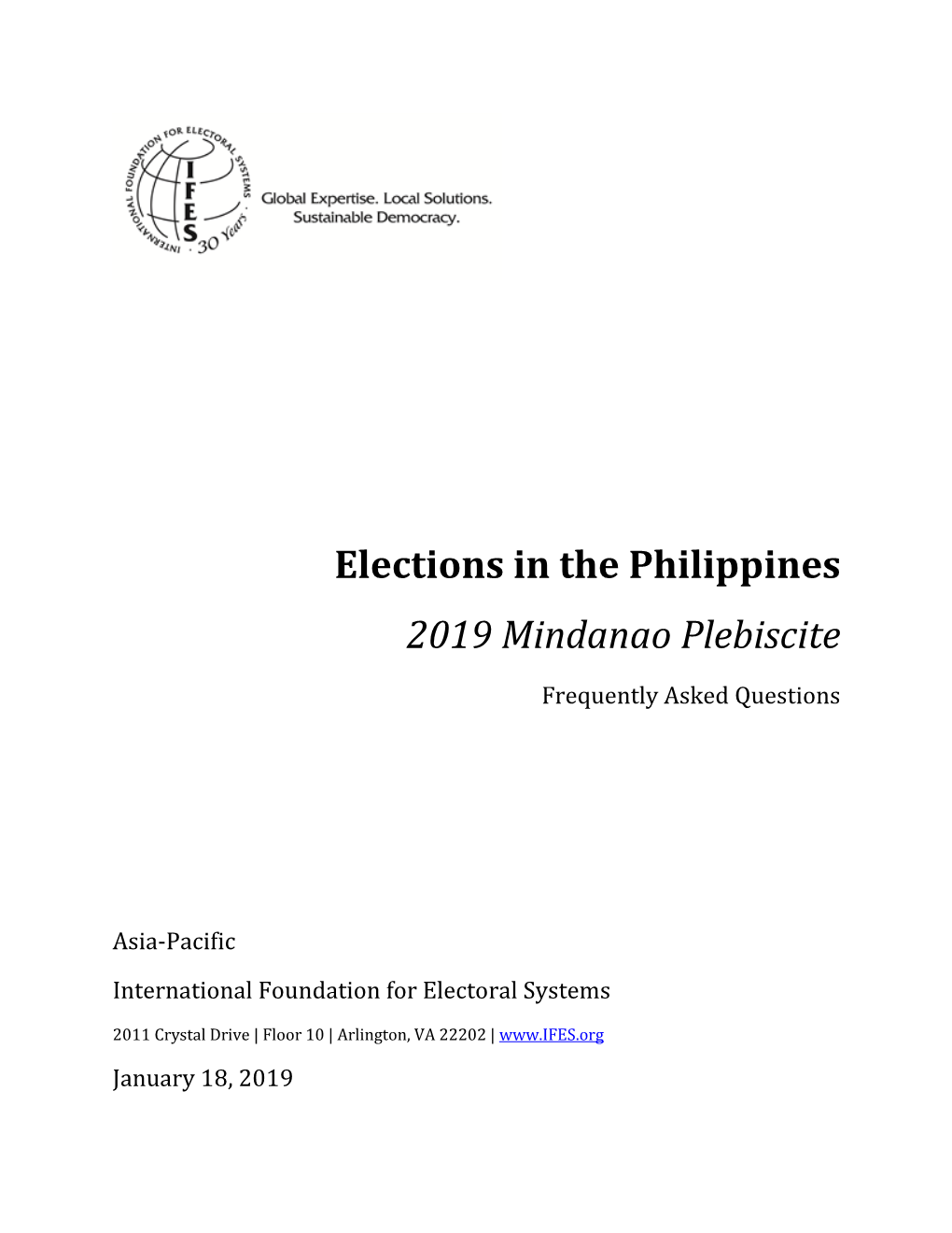 2019 Mindanao Plebiscite