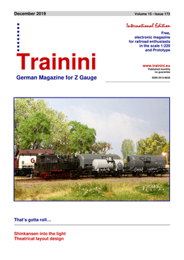 Trainini Magazine: December 2019 | International Edition