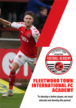 Fleetwood Town International Fc Academy