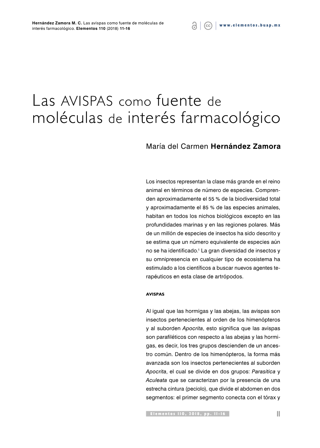 Las Avispas Como Fuente De Moléculas De Interés Farmacológico