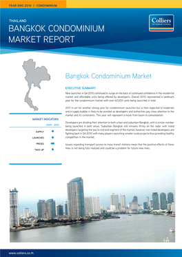 Bangkok Condominium Market REPORT