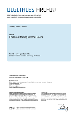 Factors Affecting Internet Users