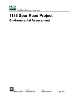 1136 Spur Road Project Environmental Assessment