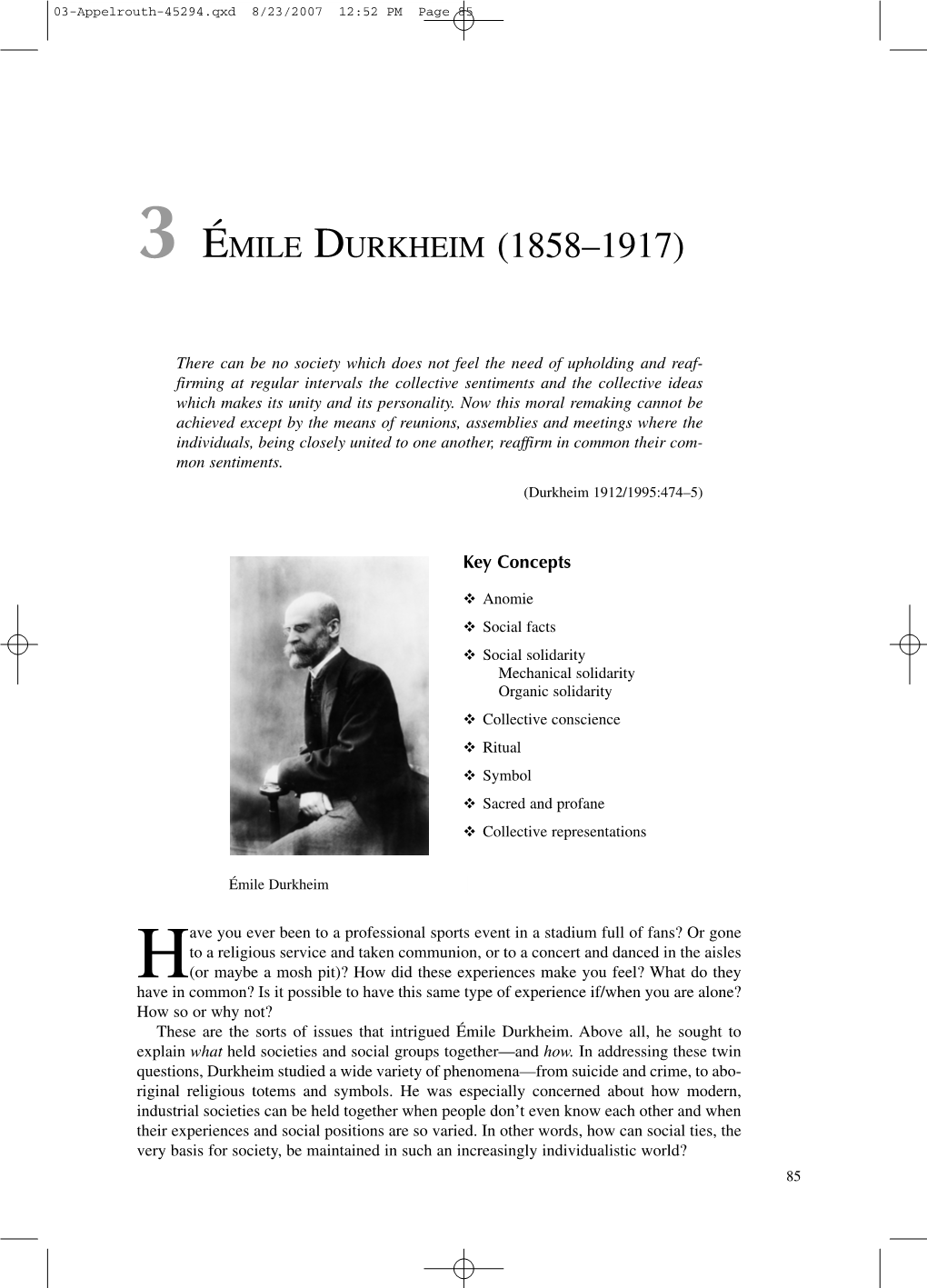 3 Émile Durkheim (1858–1917)