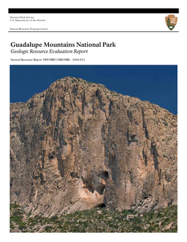 Guadalupe Mountains National Park Geologic Resource Evaluation Report