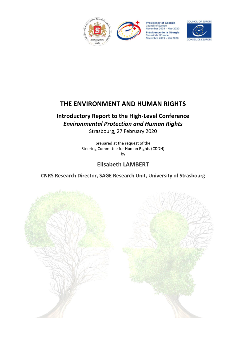 The Environment and Human Rights: Introductory Report to the High-Level Conference Environmental Protection and Human