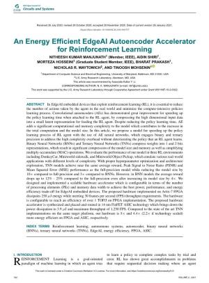 An Energy Efficient Edgeai Autoencoder Accelerator For
