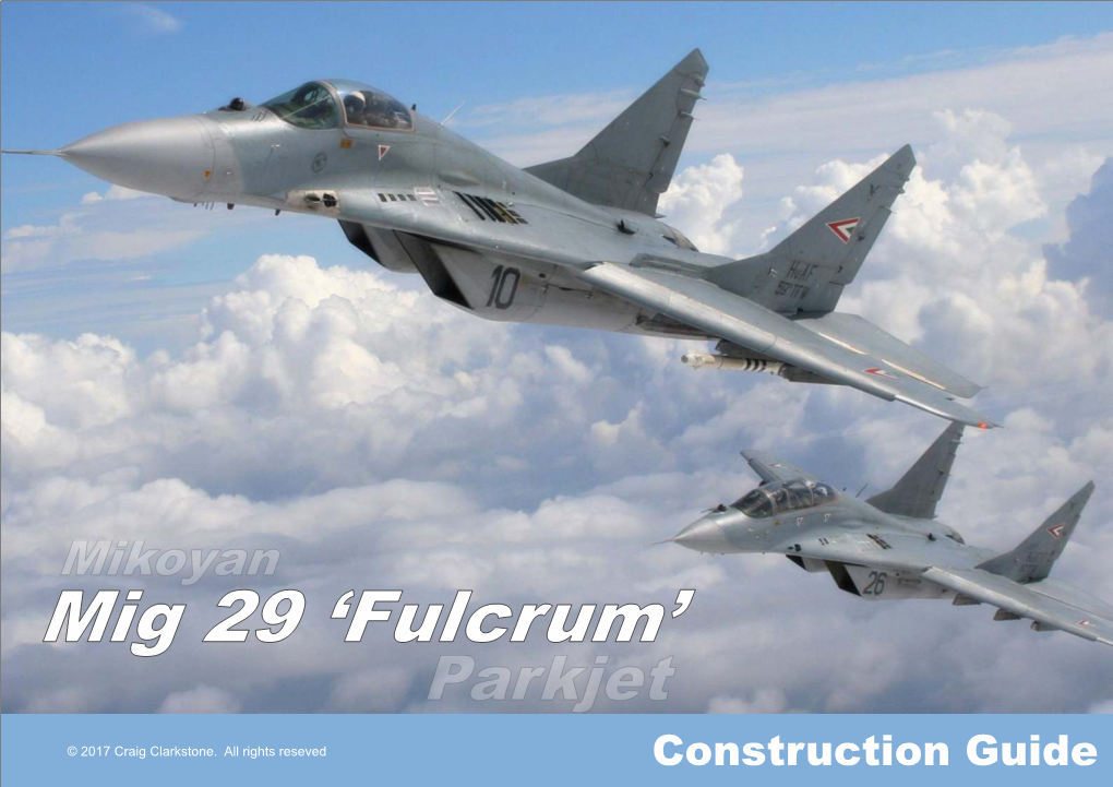 Mig 29 Construction Guide