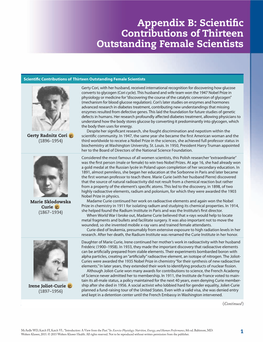 Famous Female Scientists