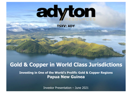 Gold & Copper in World Class Jurisdictions