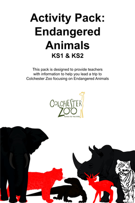 Activity Pack: Endangered Animals KS1 & KS2