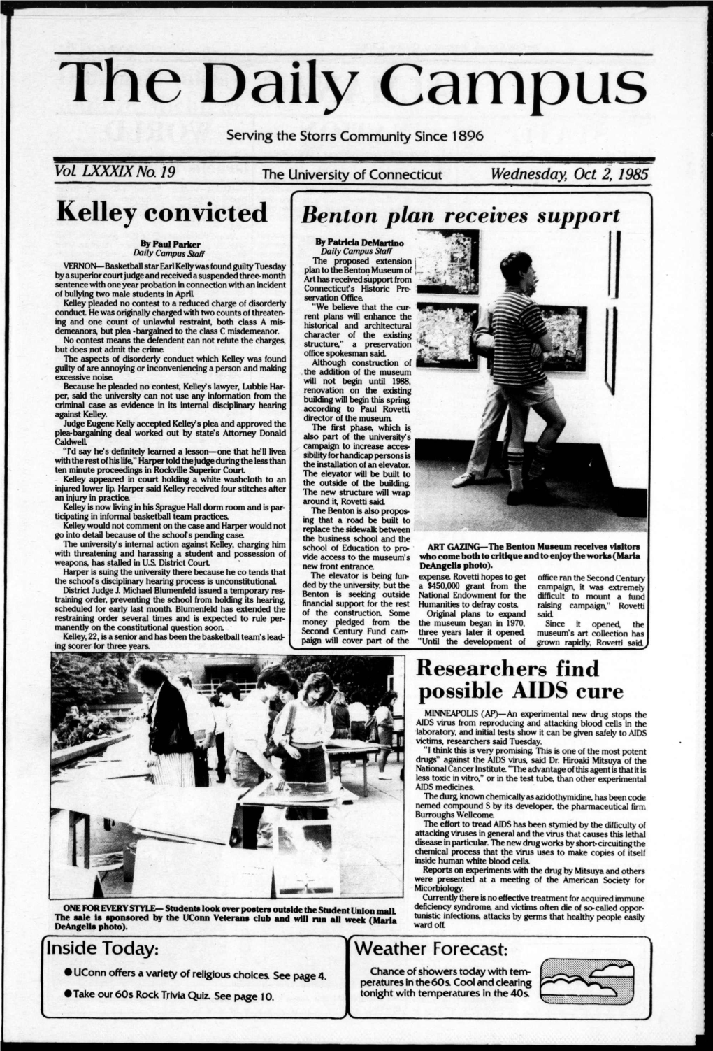 Kelley Convicted Benton Plan Receives Support