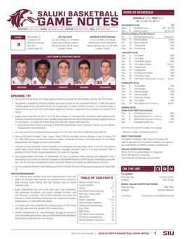 Game Notes Overall: 2-0 // Mvc